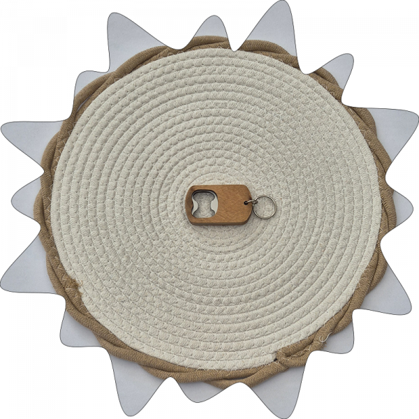 Porte-clé décapsuleur bois – Image 3